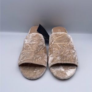 Crushed Velvet Slides
